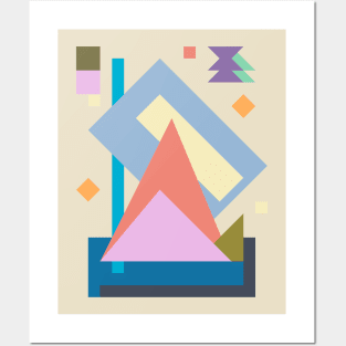 Minimal Abstract Geometric Design Posters and Art